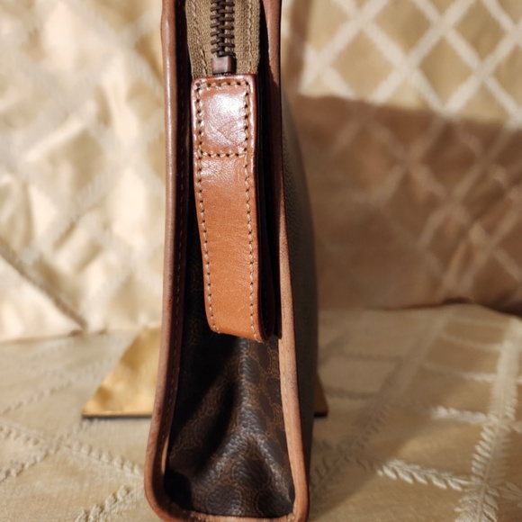 Authentic Celine Brown Macadam Canvas Clutch Bag - Picture 3 of 7